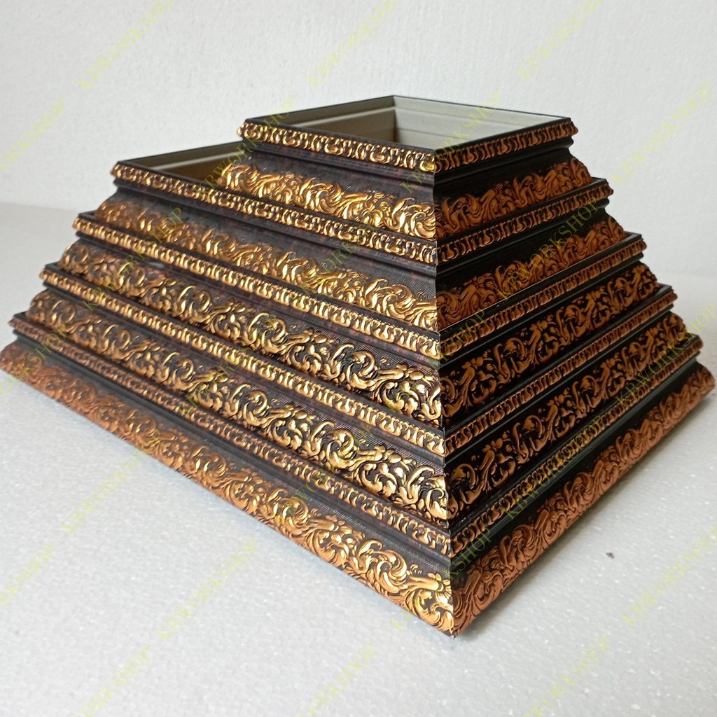 Baki / Tray / Kotak Hantaran Seserahan Pernikahan Fiber 6 cm Ukir isi 4 pcs