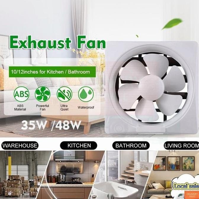 BEARERS- REKOMENDASI Exhaust Fan Dinding  Kipas Angin Hexos Exhaust fan 68112 inch wallmounted venti