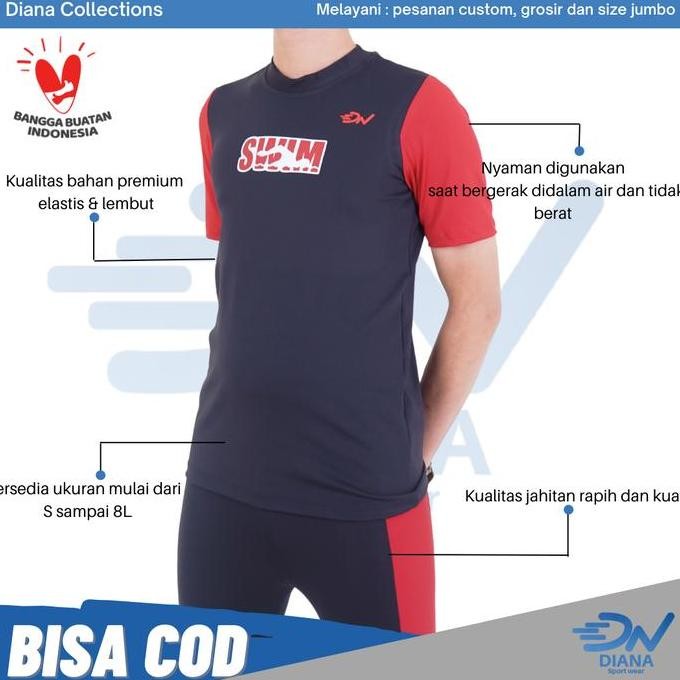 Setelan baju renang pria | Baju renang muslim pria | Atasan renang