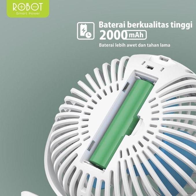 ROBOT Kipas Angin Kecil / Mini Fan Portable RT-BF10 Garansi