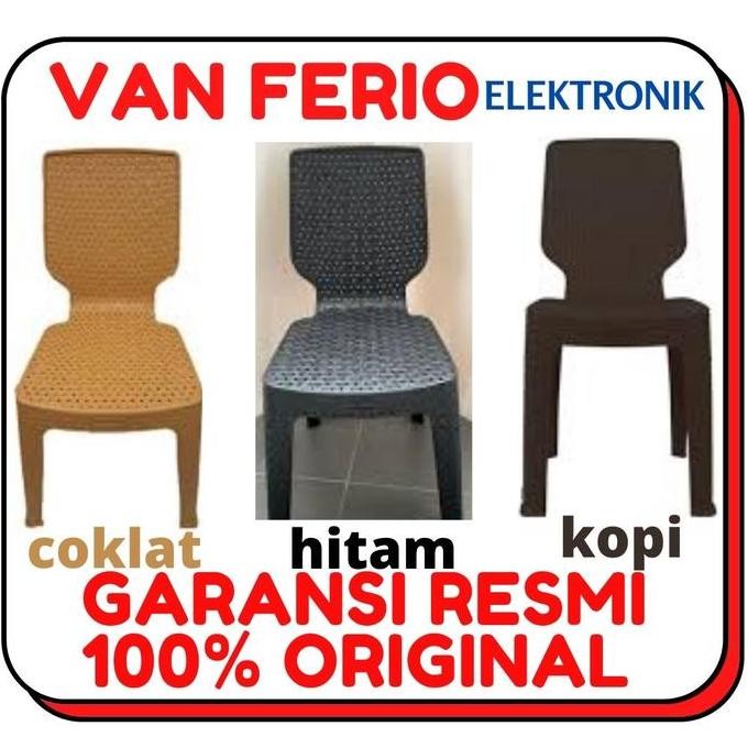 BANGKU PLASTIK SENDER KURSI PLASTIK SENDER ROTAN / KURSI TAMAN TABITHA GAN