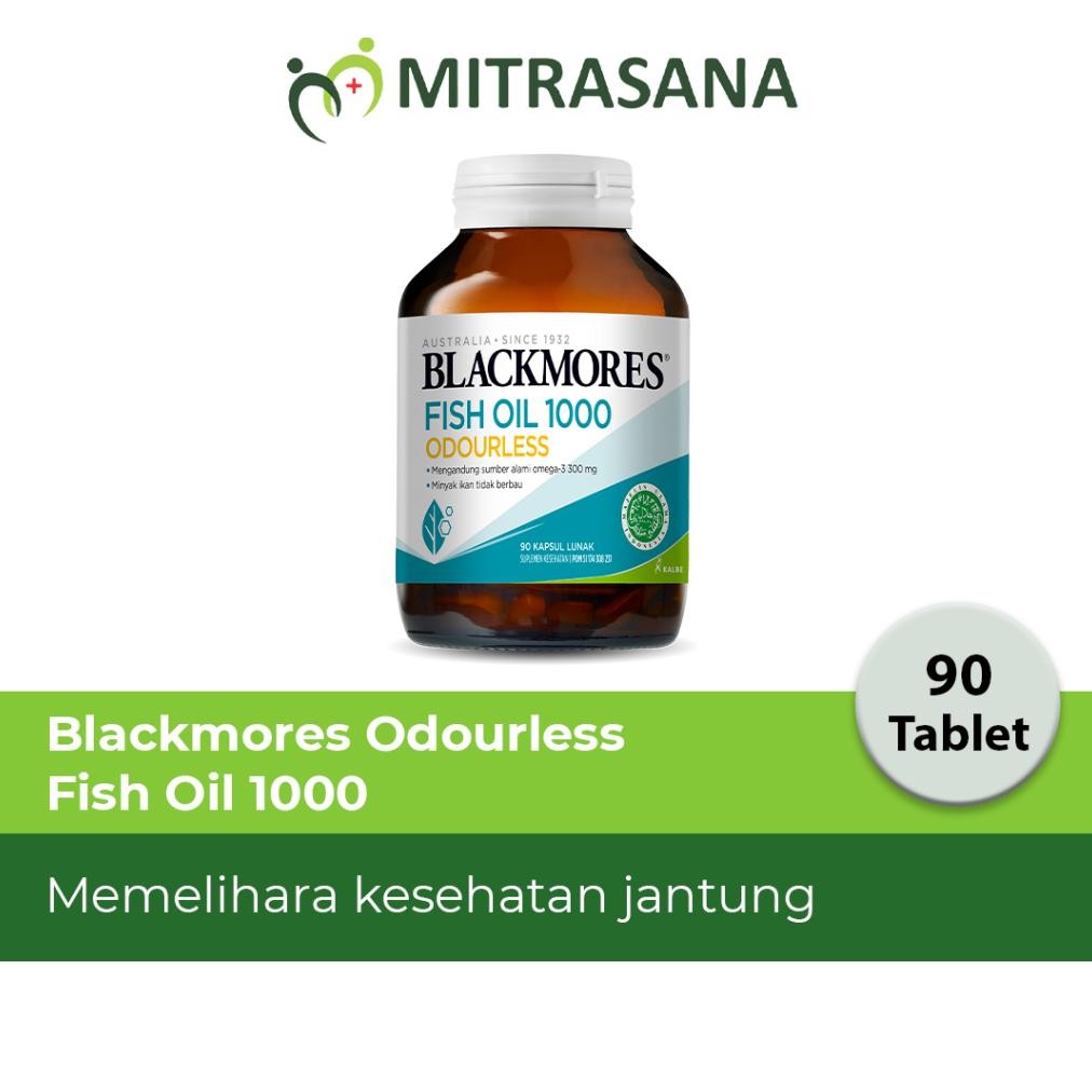 Blackmores Odourless Fish Oil 1000 90 Kapsul Original