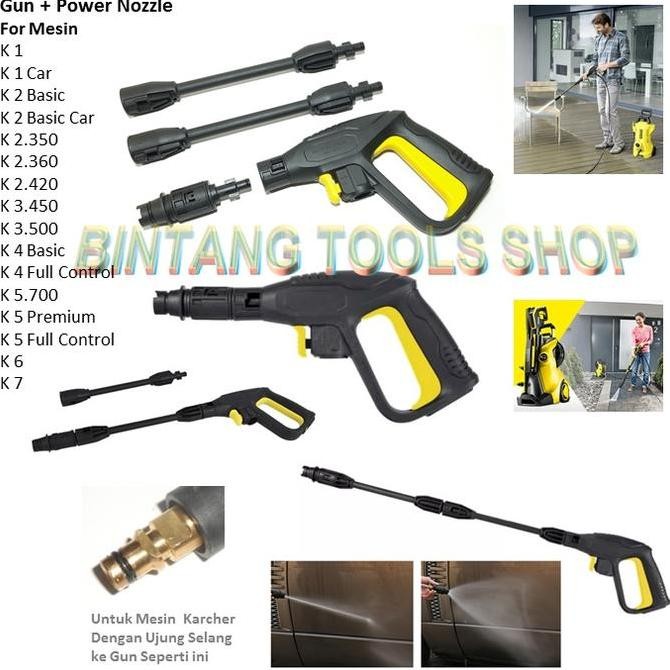 Tembakan Short Gun Stick Lance Nozzle Jet Cleaner for Karcher K1 K2 K3