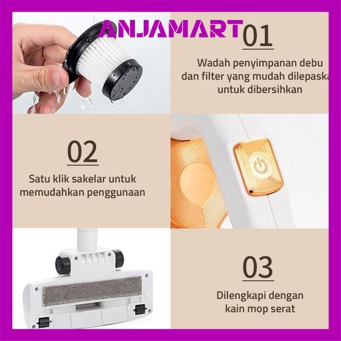Re27 Gm Bear Vacuum Cleaner Wireless 2034 - Penyedot Debu Kasur Karpet Vacum Cleaner Berkualitas