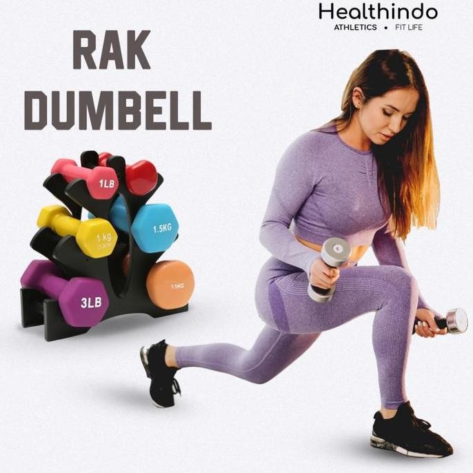 Premium Healthindo - Rak Dumbell Rak Barbel Rak Dumbbell Tempat Dumbell Barbel Promo