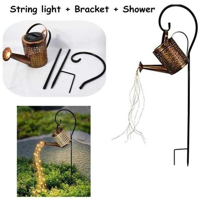 Lampu Hias Taman Tenaga Surya Model Ketel Ukuran Besar Outdoor