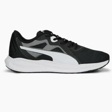 Sepatu Lari Puma Twitch Runner Fresh Black White 37798101