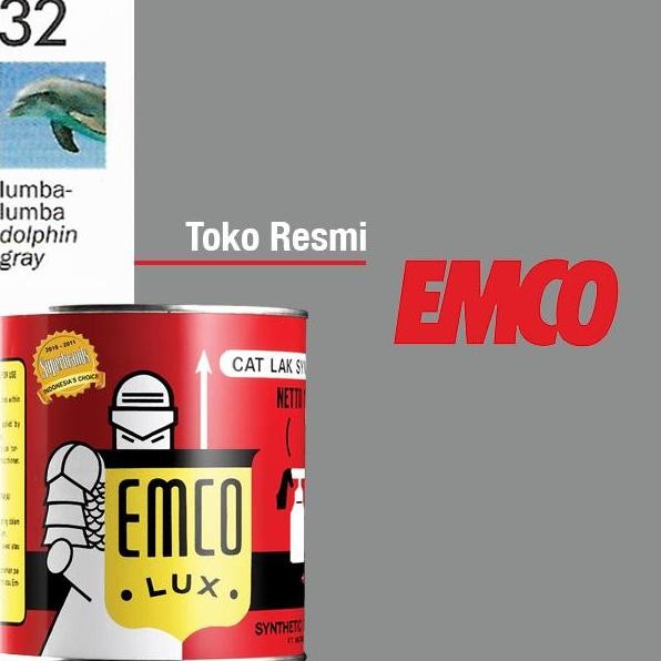 Emco Lux Cat Kayu Besi 1Kg Abu Abu Cat Pagar Kusen Pintu