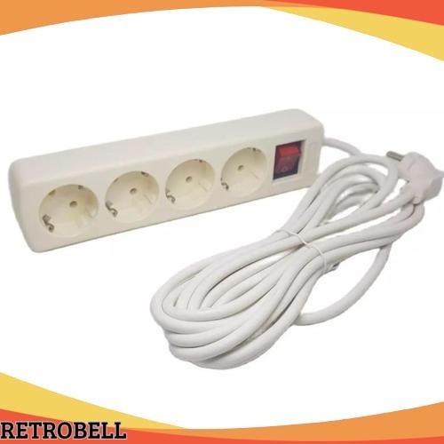 New Sale Stop Kontak Terminal Colokan Listrik 2 3 4 5 Lubang Panjang Kabel 1,5 / 3 / 5 / 10 M Meter 