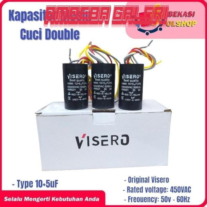Paling Laris Kapasitor Mesin Cuci Double 5-10 Uf 450V Atau 6-12 Uf Original