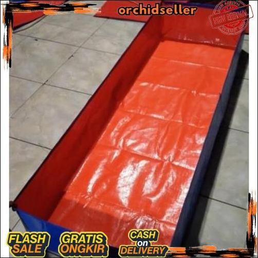 GROSIR TERPAL KOLAM IKAN  A5 1,50x0,50x0,50/Terpal ikan mini/Terpal kolam kotak/Terpal kotak