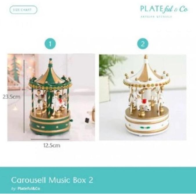 Carousel Music Box Natal by Platefulnco