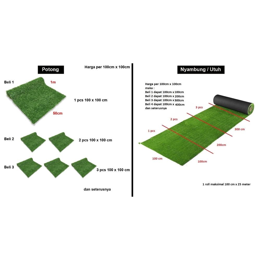 Promo Cod Diy Karpet Rumput Sintetis Mini Golf Tebal 1 Cm Karpet Keset Rumput Meteran Rumput Palsu F