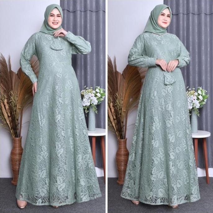 DF167>> Gamis Burkat Terlaris Gamis Wanita Jumbo Burkat-Pakaian Pesta Wanita Dewasa Gamis Burkat Ter