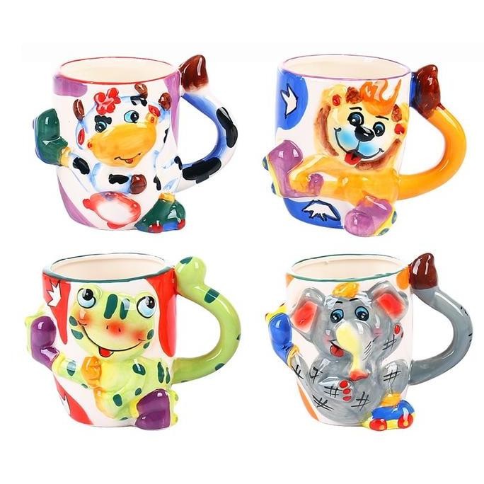 Gift Mug Gelas Keramik Karakter Hewan Lucu