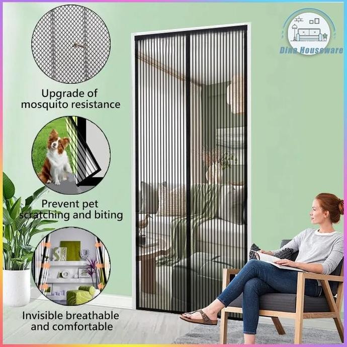 Tirai Pintu Model Magnet Anti Nyamuk Tebal/Tirai anti nyamuk Tirai Pintu Magnet Anti Nyamuk Serangga