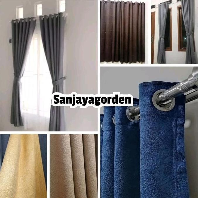 Gorden Blackout Bahan Kain Import Premium Glosy