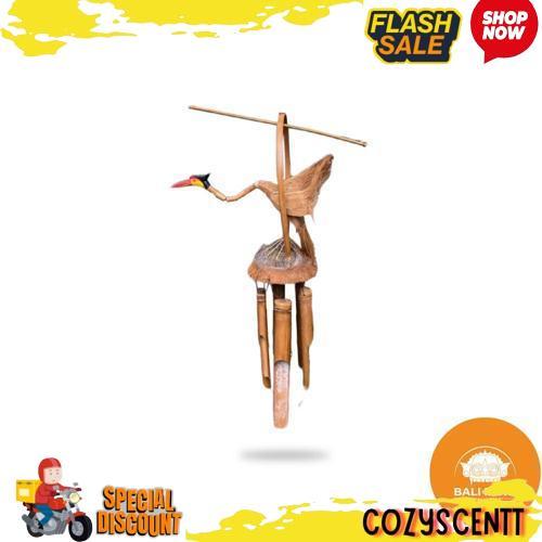 New Sale Lonceng Angin Bambu Motif Burung - Genta Angin Bambu - Gantungan Bambu - Lonceng Bambu - Lo