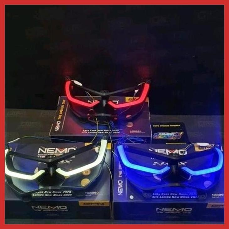 (OTOMOTIF MODIF) FRAME ALIS LAMPU DEPAN NMAX NEW 2020-2023/ LAZY EYES NEW NMAX NEMO AKSESORIS SPARE 