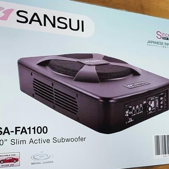 subwoofer kolong jok slim sansui SA FA 1100 mobil mobilio