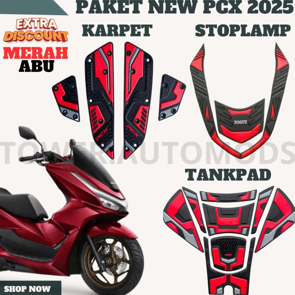 Paket Bundling 3 Aksesoris PCX 160 Terbaru / Paket Lengkap PCX 160 Tahun 2021 2022 2023 2024 2025 Ak
