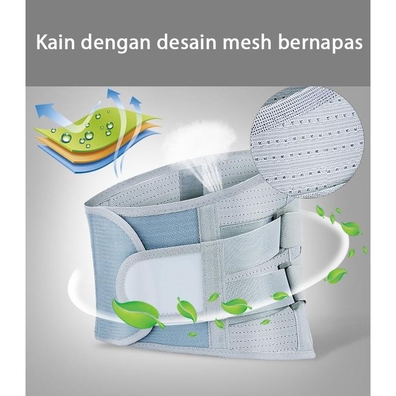Sabuk Dukungan Korset Lumbal untuk Meringankan Sakit Punggung, Tulang Belakang, dan Saraf Pinggang p