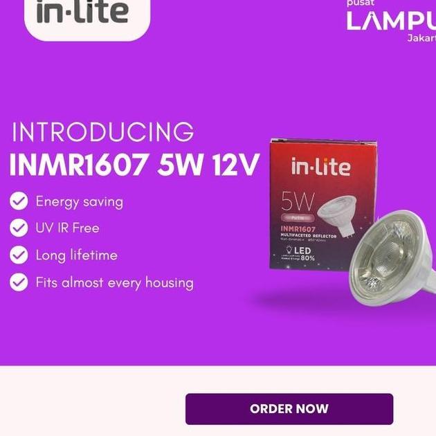 Inlite 12V Mr16 Led 5Watt 12Volt Non Dimmable Inlite 12V 5W