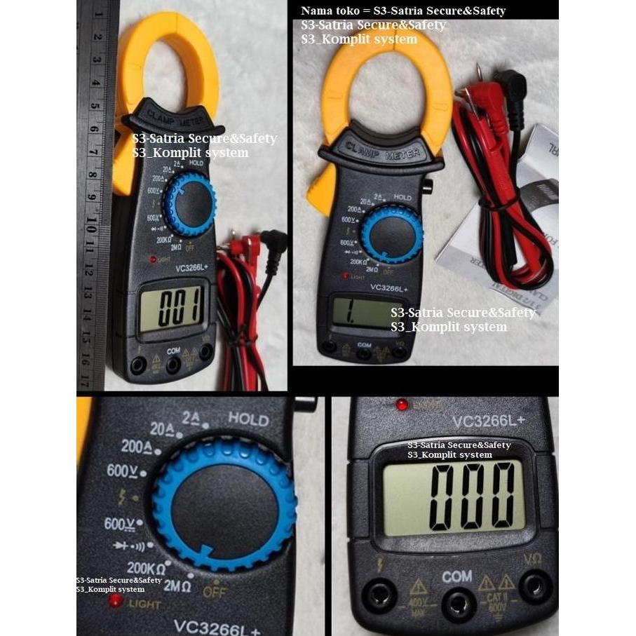 TERMURAH - tang ampere DT3266L Digital Clamp Meter DT 3266 L listrik AC DT3266 DC