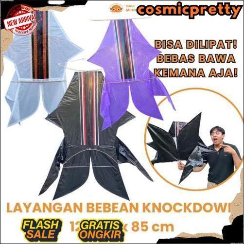COD Layangan Bebean 1.2 meter x 85 cm - Layangan Bebean Knockdown - Layangan Bali - Layangan Plastik