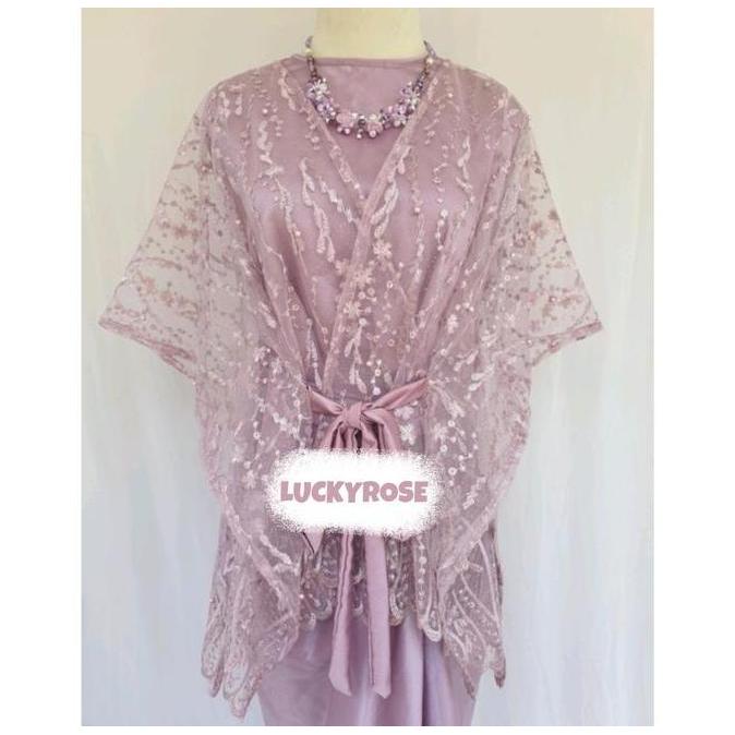 Wrap Outer Tille Ribbon Outer Organza Pita Outer Tulle Outer Brukat Outfit Kondangan Outer Lengan Pa