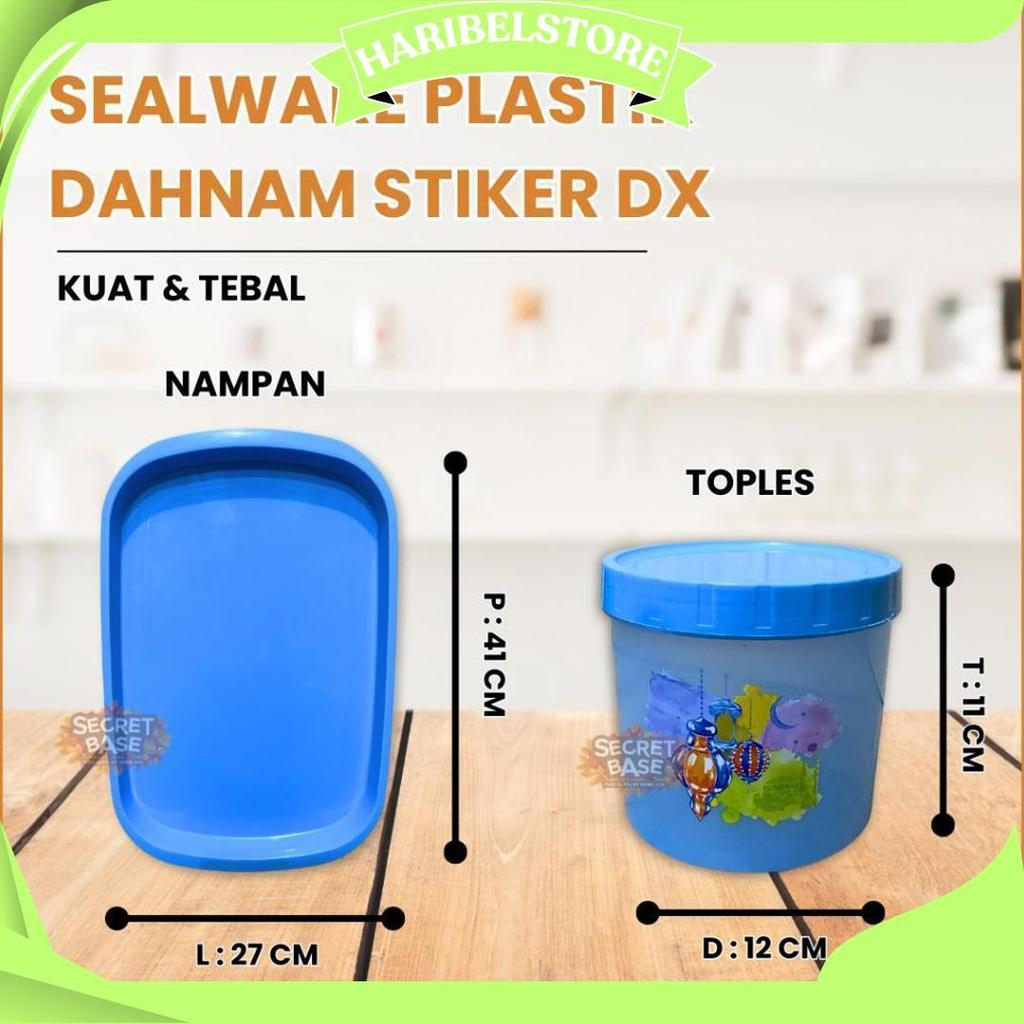 Toples Nato - Toples Nampan Set 7In1 / Toples Kue Kering Estetik / Toples Lebaran Mewah Tonam Ori