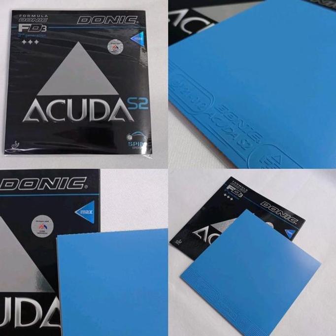 KARET TENIS MEJA DONIC ACUDA S2 BLUE ORIGINAL