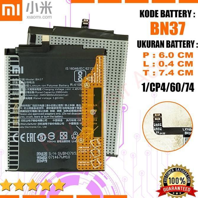 DF167>> Baterai Original Xiaomi BN-37 BN37 BN 37 , Redmi 6 , Redmi 6A