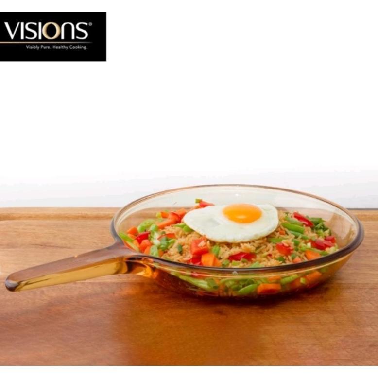 VISIONS SKILLET WAJAN KACA TEFLON KACA ORIGINAL PROMO TERMURAH Alat Masak Khusus