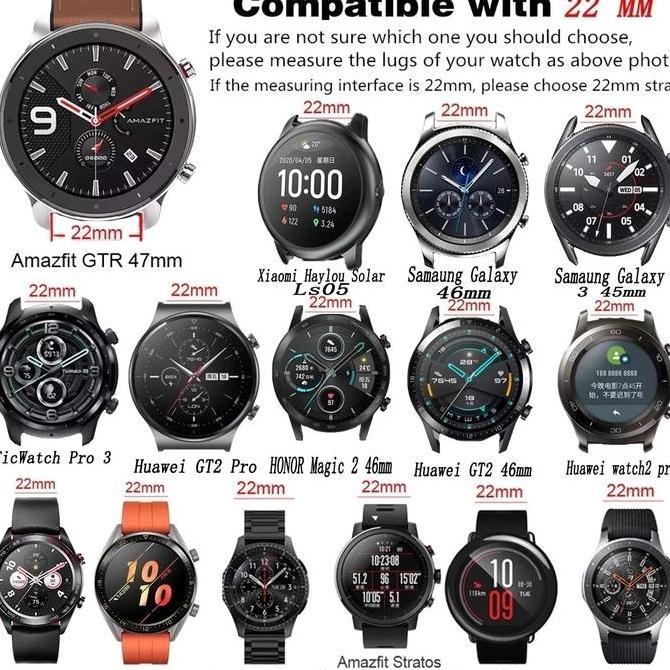 DB16>> STRAP WATCH TALI JAM LEATHER RUBBER KULIT HUAWEI GT2E / GT 2E 46MM