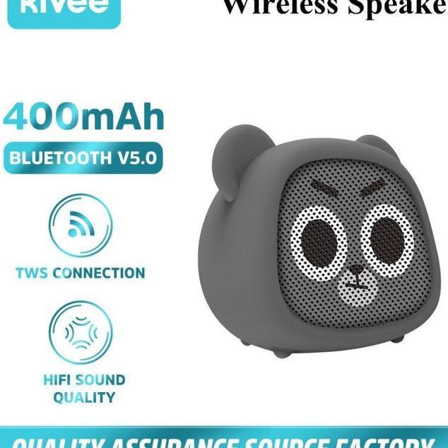 Kivee Wireless Portable Bluetooth Speaker Mw12 Kado Hadiah Beruang
