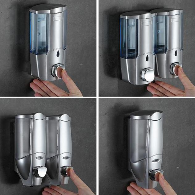 Frap Soap Dispenser Sabun Mandi Tempat Sabun Cair Dinding Double