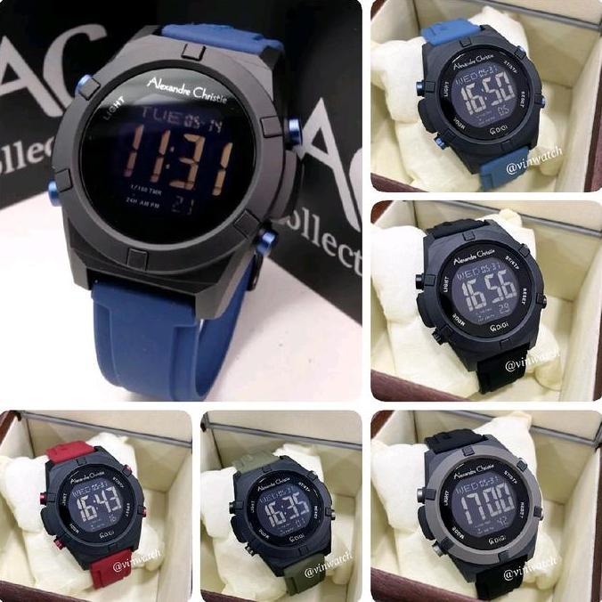 AC 9371 Jam Tangan Pria Alexandre Christie 9371 Rubber Stainless