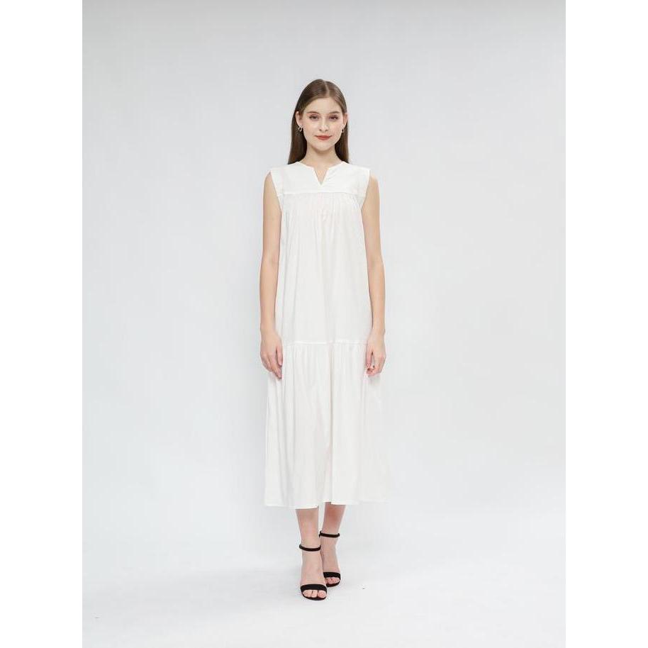 Promo GENKA - Dress Panjang Tanpa Lengan Yura Korean Style COD