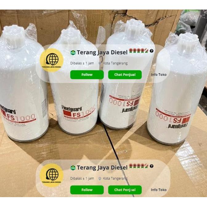 Fs 1000 / Fs100 / Fs-1000 Filter Fleetguard Fs 1000/Fs1000/Fs-1000 Restock