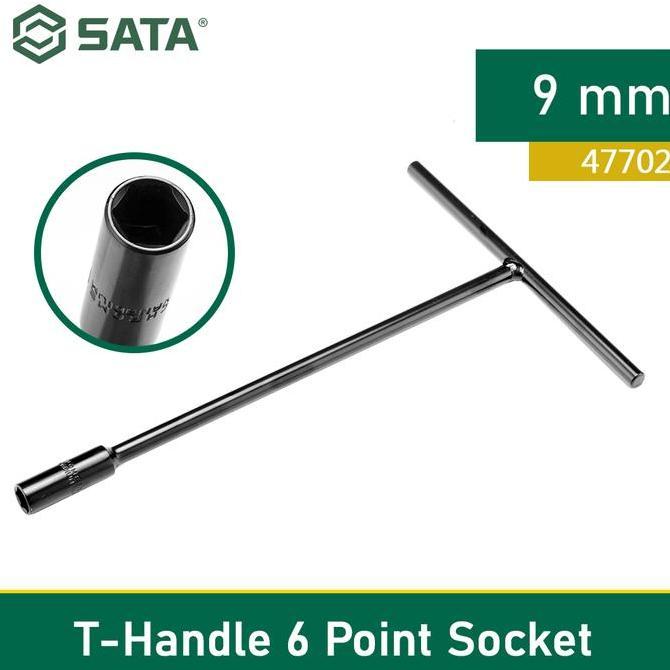 kunci T 6PT Socket 9 mm T-Handle 47702 SATA TOOLS