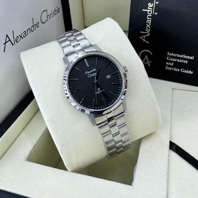 Jam Tangan Pria Wanita Alexandre Christie rantai/ kulit AC1007 / 1007