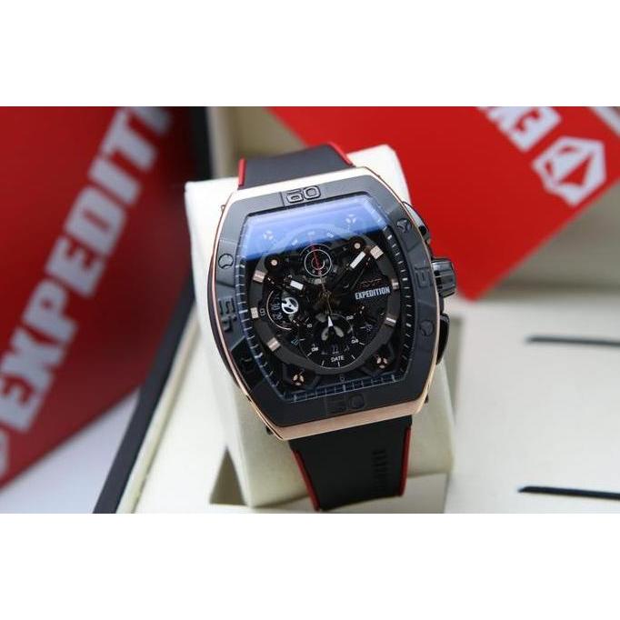 [ ORIGINAL ] Jam Tangan Pria / Cowok EXPEDITION 6800 E6800 Rubber