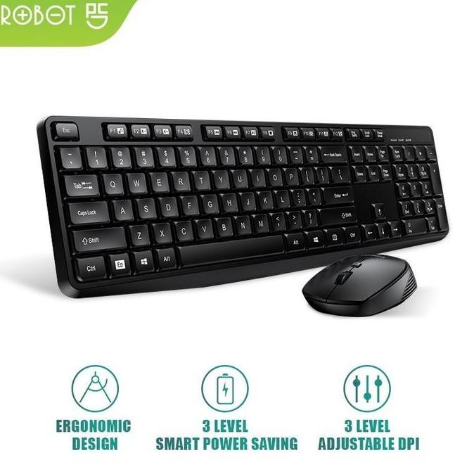 // Robot KM3100 Wireless Keyboard Mouse Combo - KM3100 //