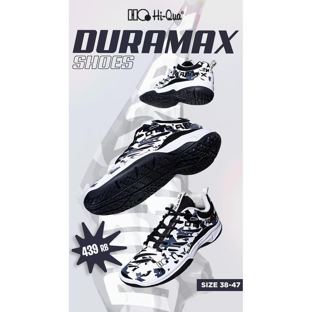 Sepatu Badminton bulutangkis HI-QUA HIQUA NEW DURAMAX V2 ORIGINAL