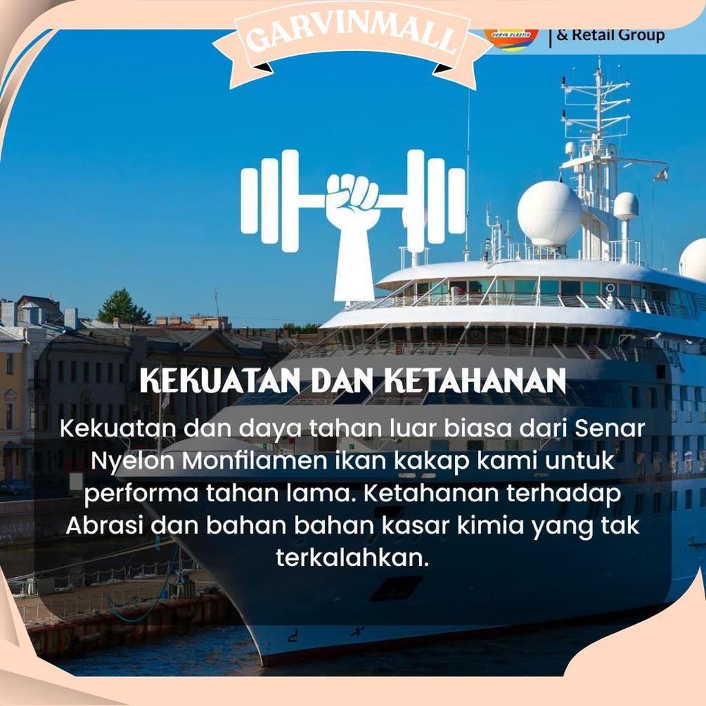 Senar Cap Ikan Kakap  Ukuran 3000 (120)  Per Roll /Tali Senar Pancing / Senar Layangan Promo