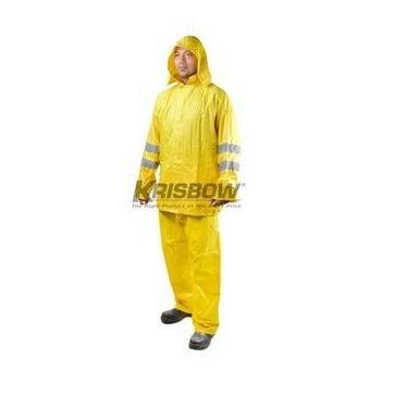 '' Jas Hujan Rainsuit PVC L Yellow Krisbow 10051755 ''