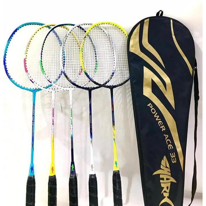 RAKET BULUTANGKIS / RAKET BADMINTON ANAK SHARK ORIGINAL FREE TAS