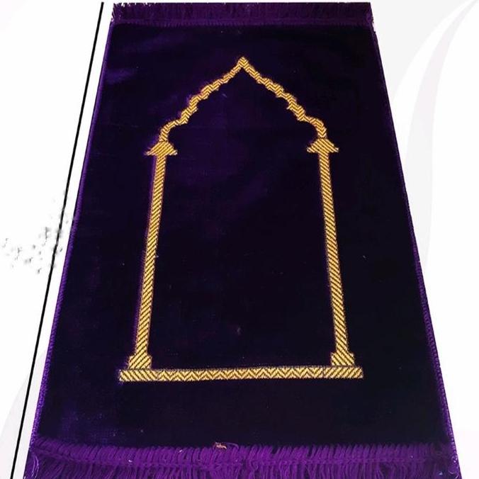 DI100 >> Sajadah turky polos/sajadah bludru metalic