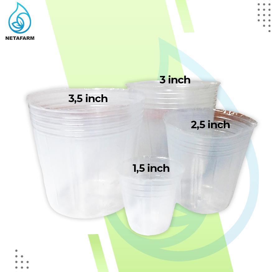 Promo Cod Soft Pot Flexible Cup Anggrek Transparan Plastik ...